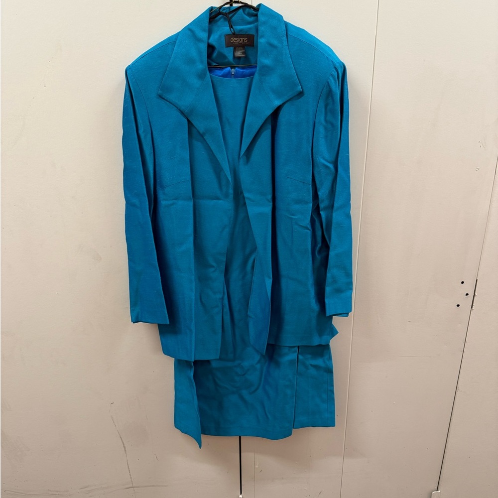 Blue Two-Piece Suit Set